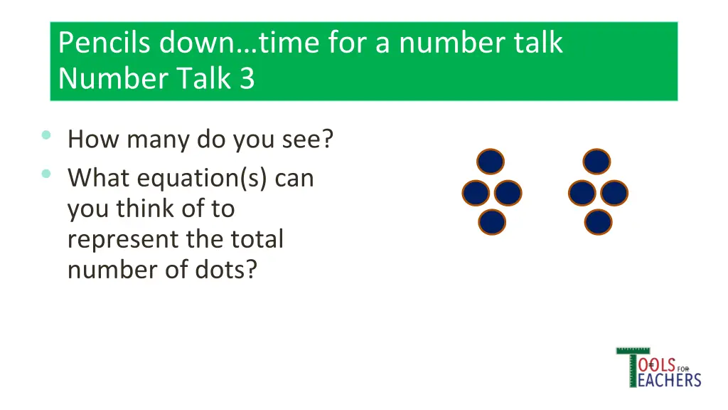 pencils down time for a number talk number talk 13