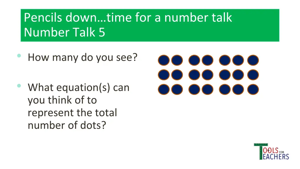 pencils down time for a number talk number talk 21