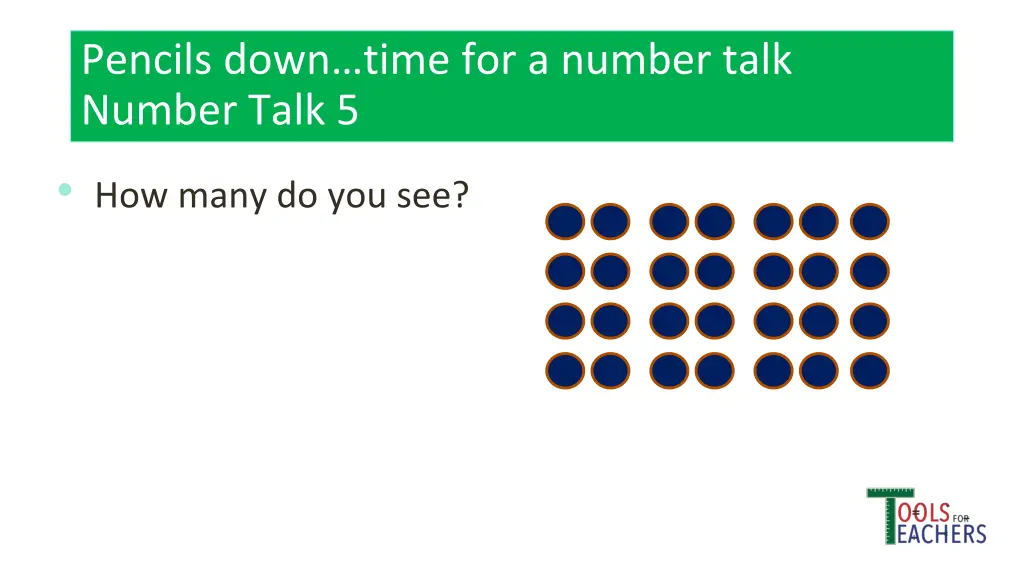 pencils down time for a number talk number talk 22