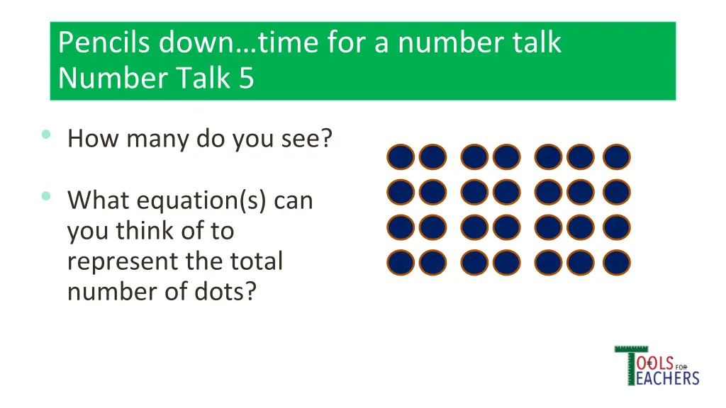 pencils down time for a number talk number talk 23