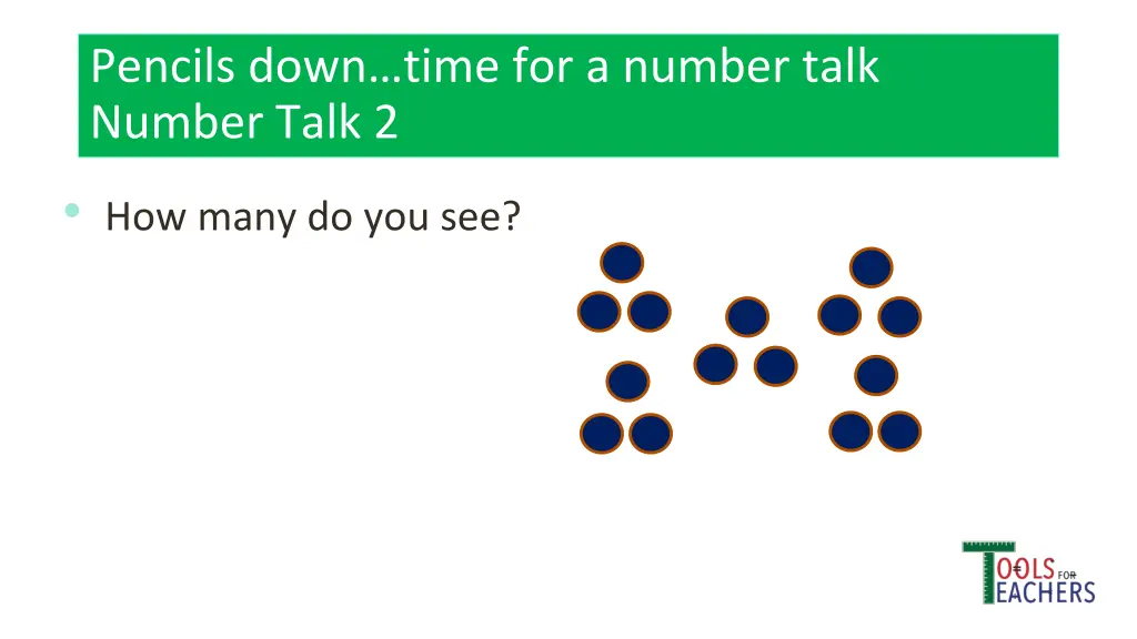 pencils down time for a number talk number talk 7