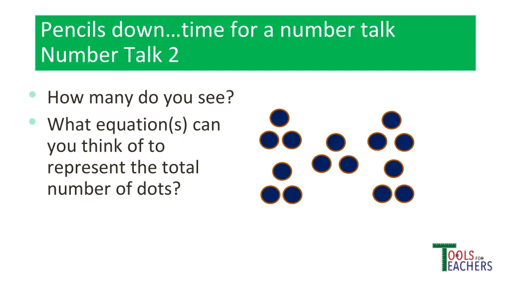 pencils down time for a number talk number talk 8