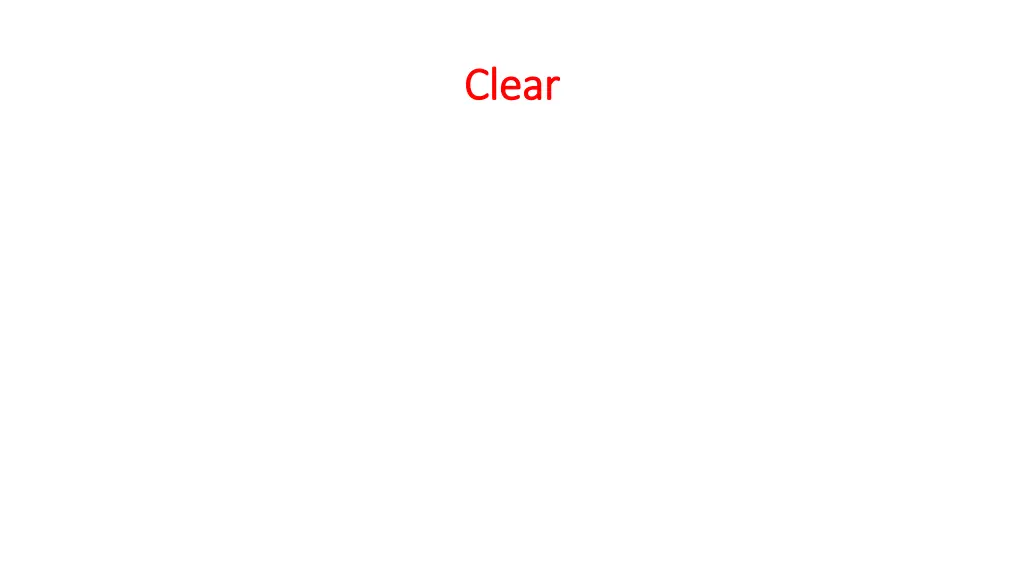 clear clear