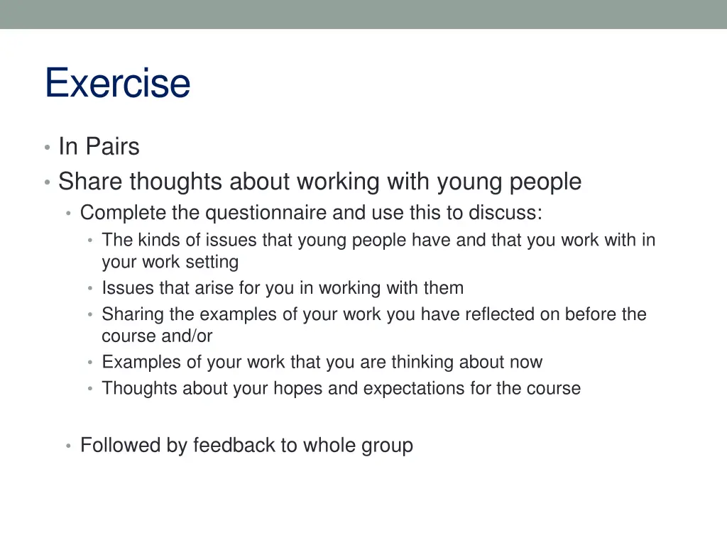 exercise
