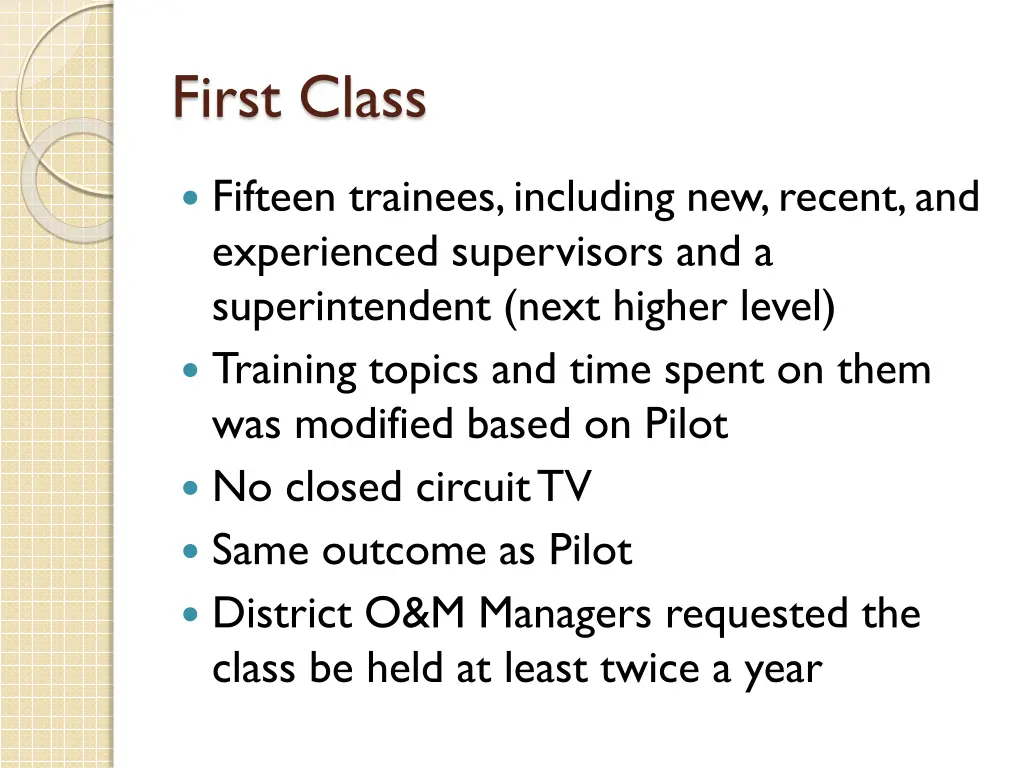 first class