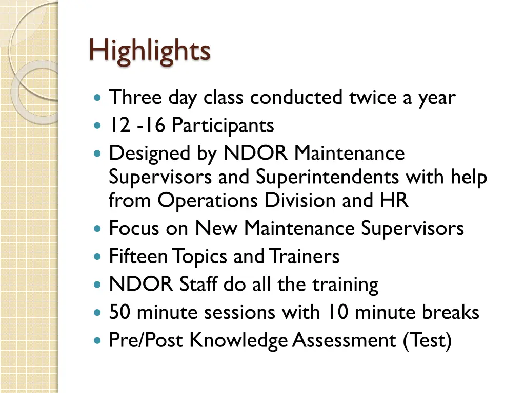 highlights