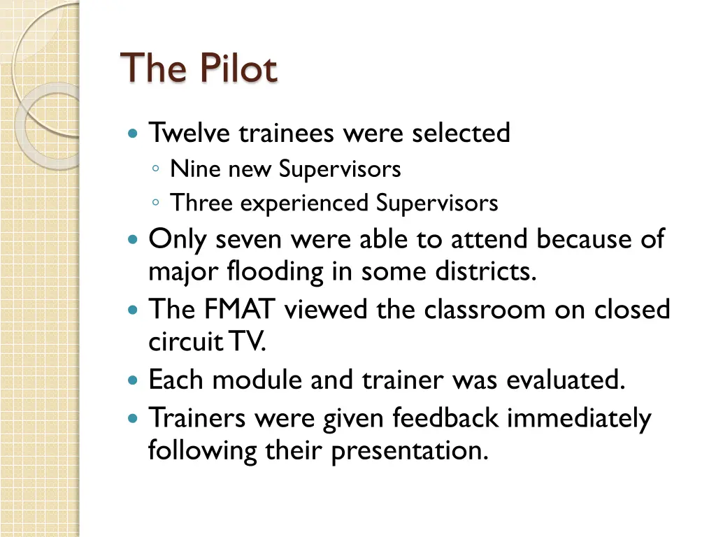the pilot