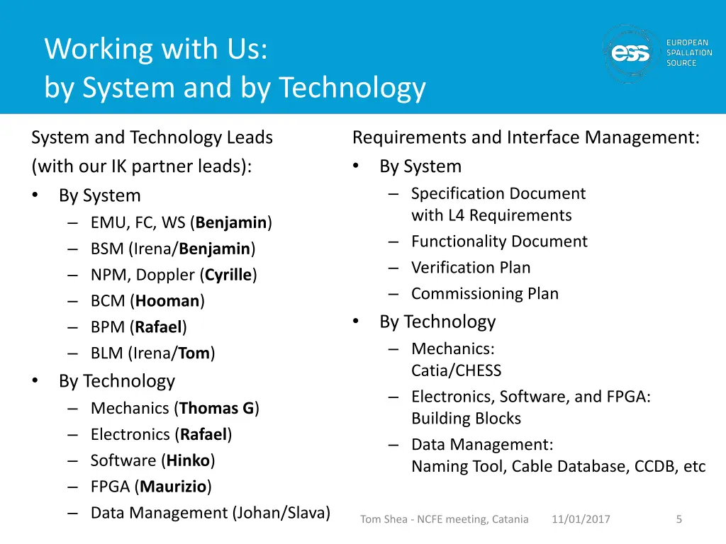 working with us by system and by technology