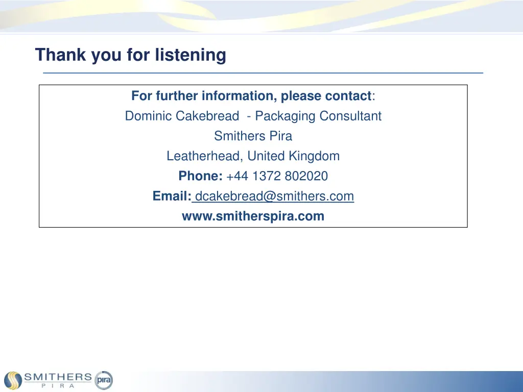 thank you for listening