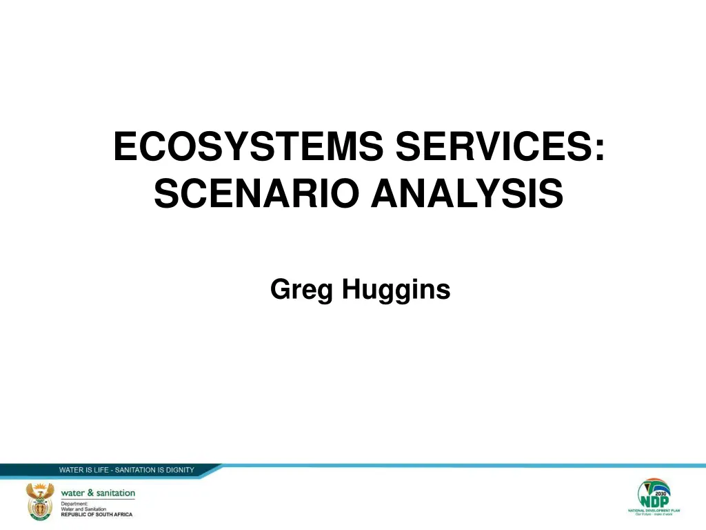 ecosystems services scenario analysis