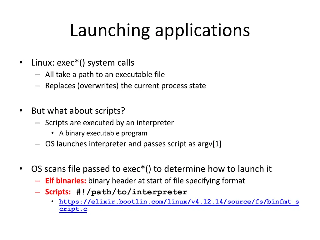 launching applications 1