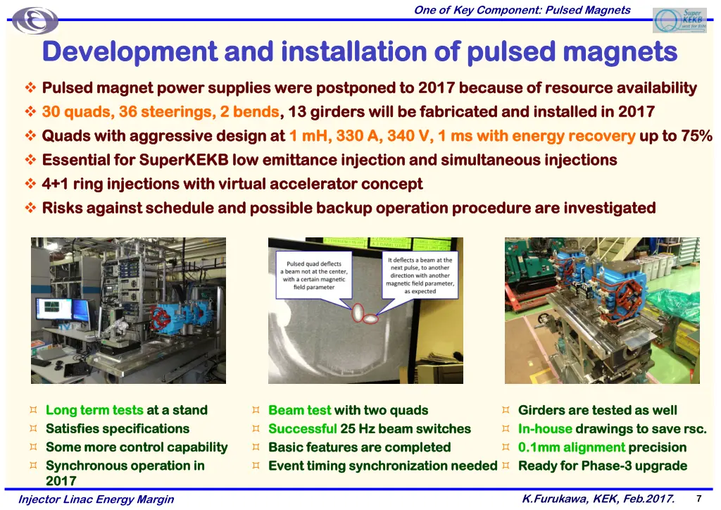one of key component pulsed magnets