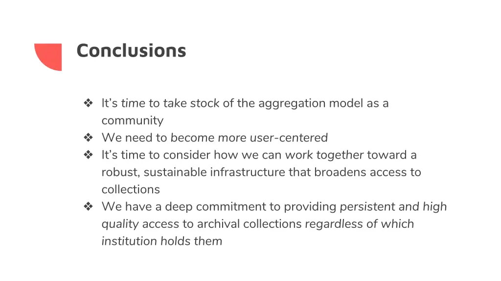 conclusions