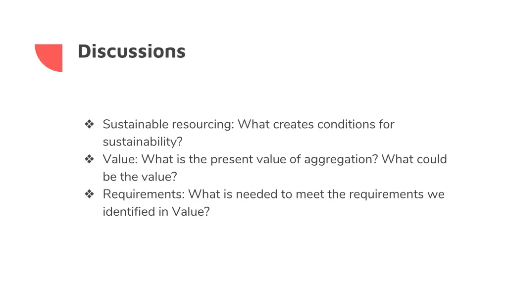 discussions
