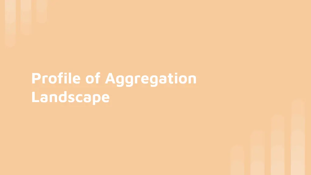 profile of aggregation landscape