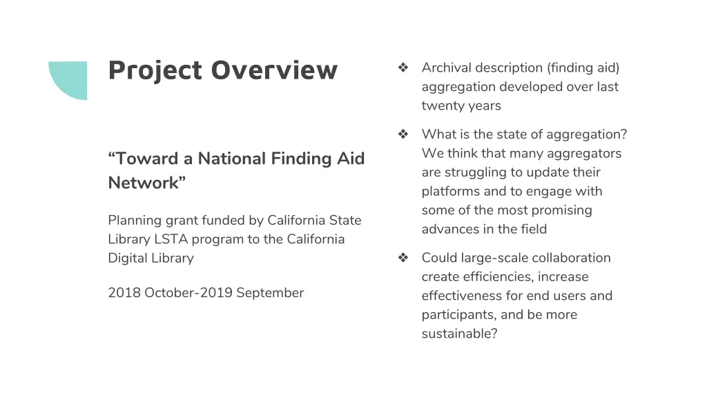 project overview