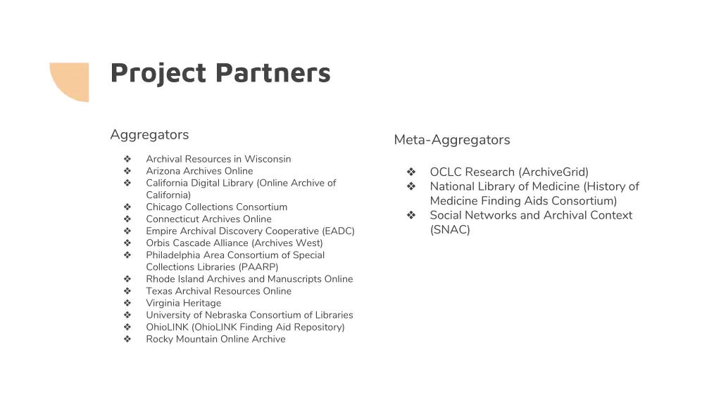 project partners