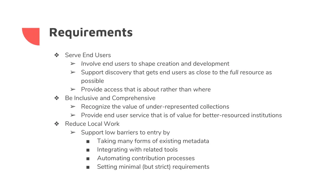 requirements