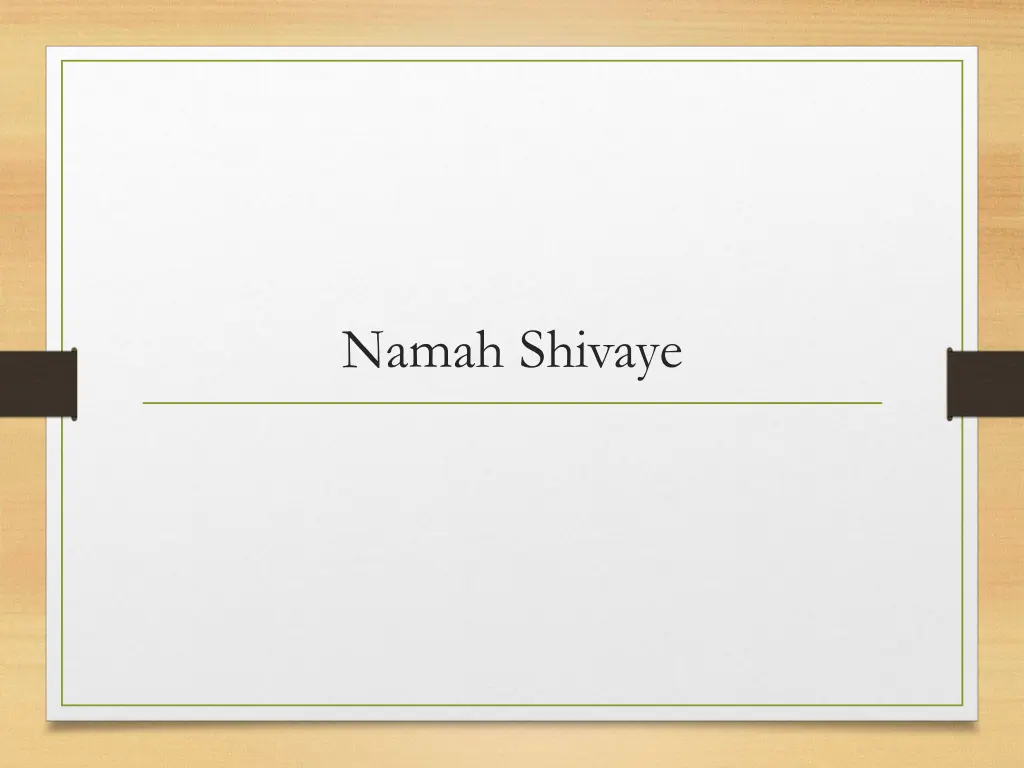 namah shivaye