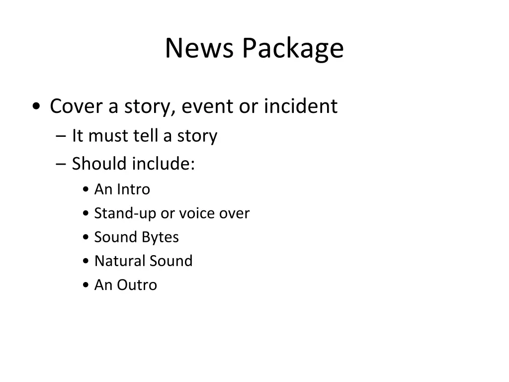news package