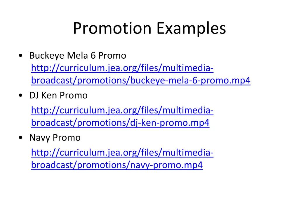 promotion examples