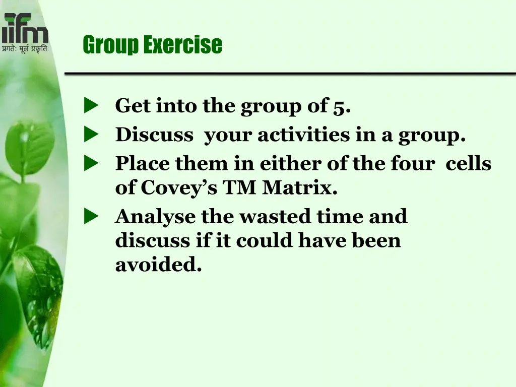 group exercise