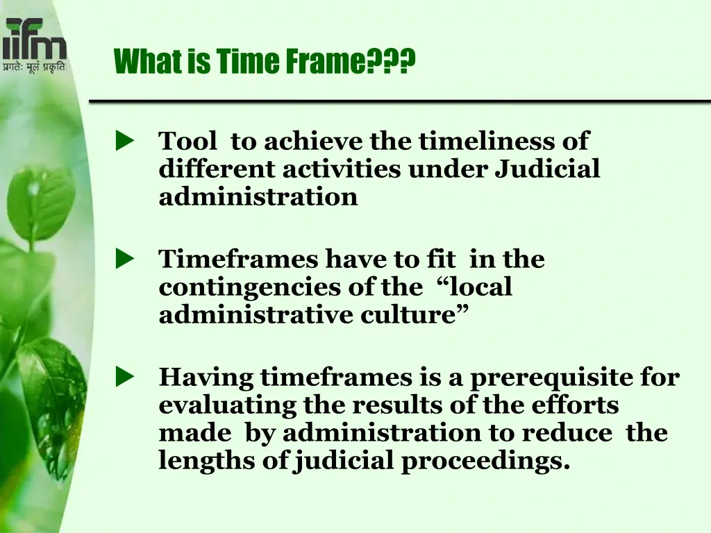 what is time frame