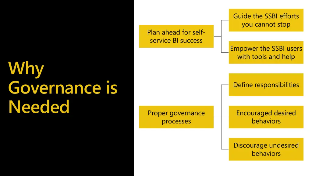 guide the ssbi efforts you cannot stop