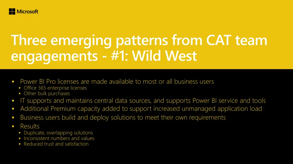 three emerging patterns from cat team engagements