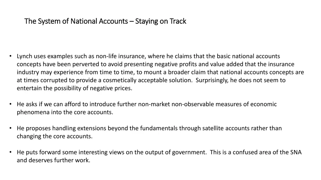 the system of national accounts the system 1