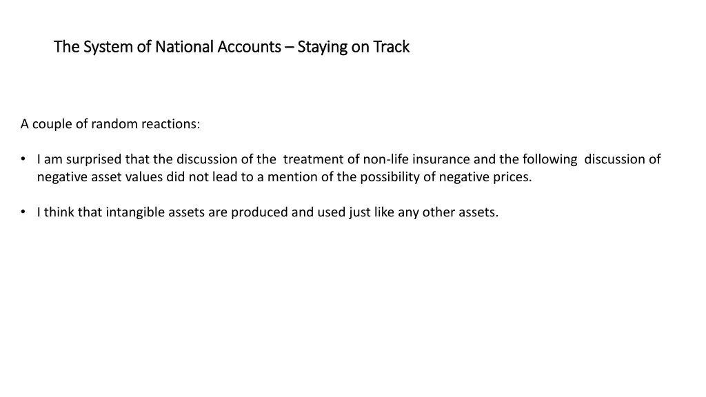 the system of national accounts the system 3