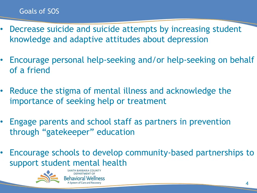 goals of sos