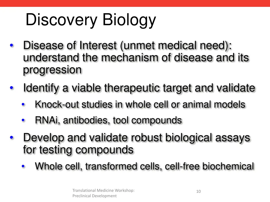 discovery biology