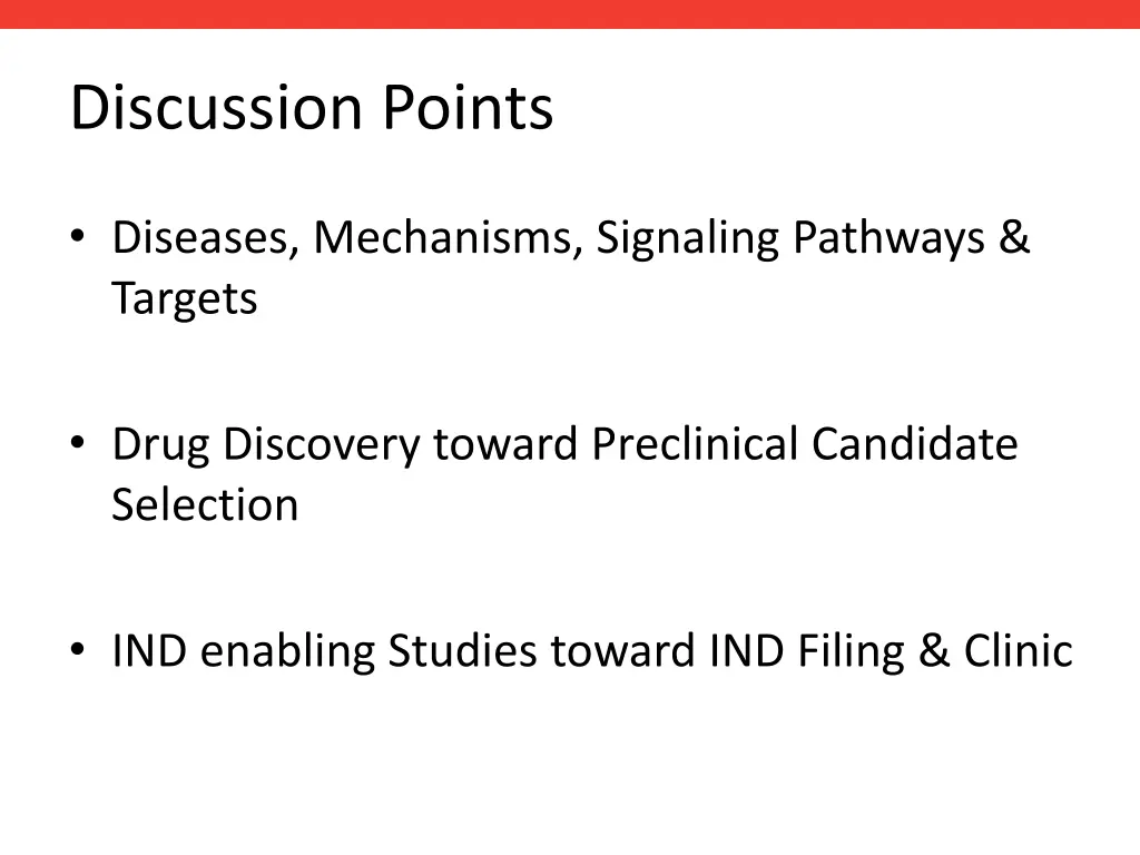 discussion points