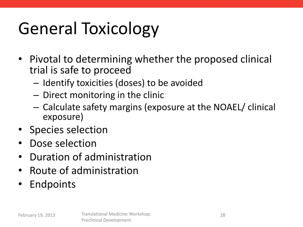 general toxicology