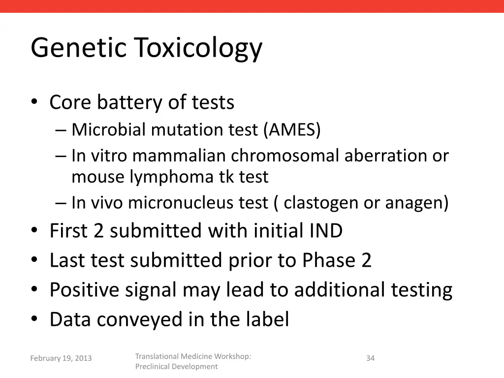 genetic toxicology