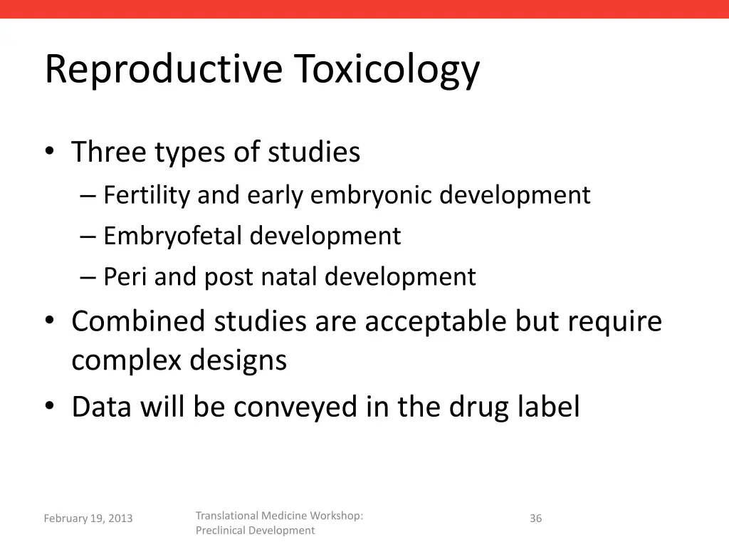 reproductive toxicology