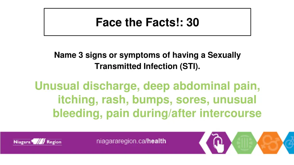 face the facts 30