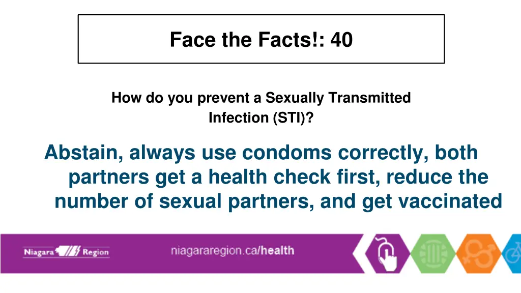 face the facts 40