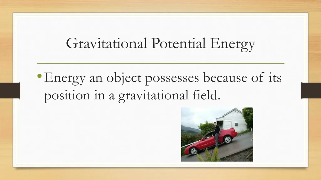 gravitational potential energy