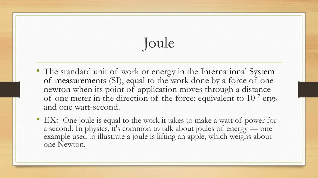 joule