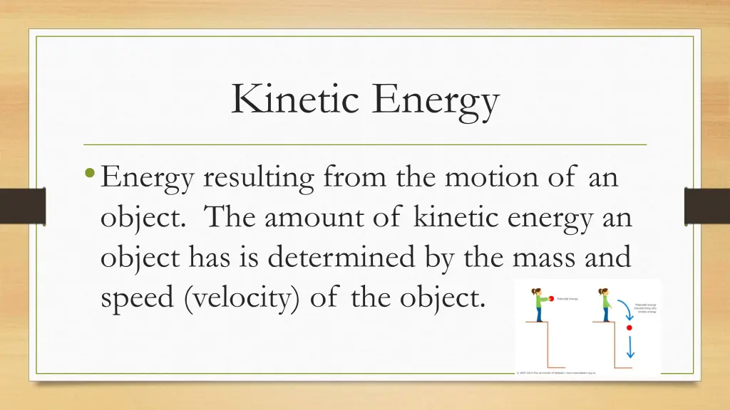 kinetic energy
