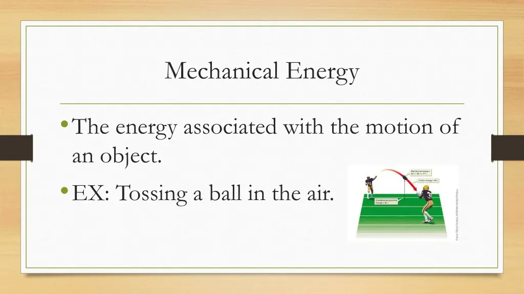 mechanical energy