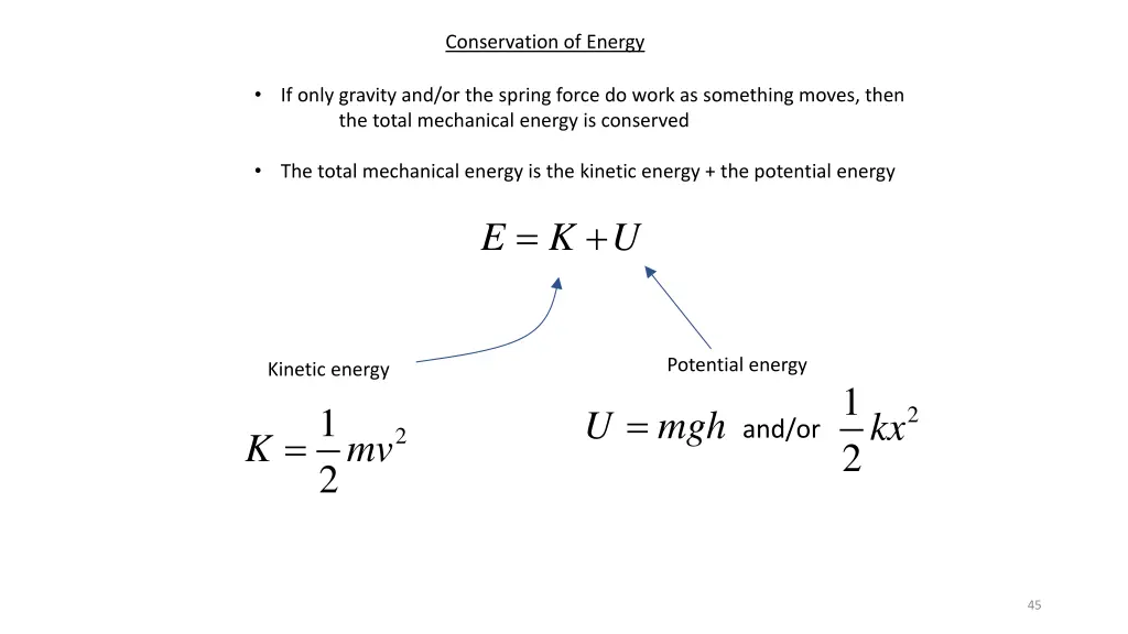 conservation of energy 1
