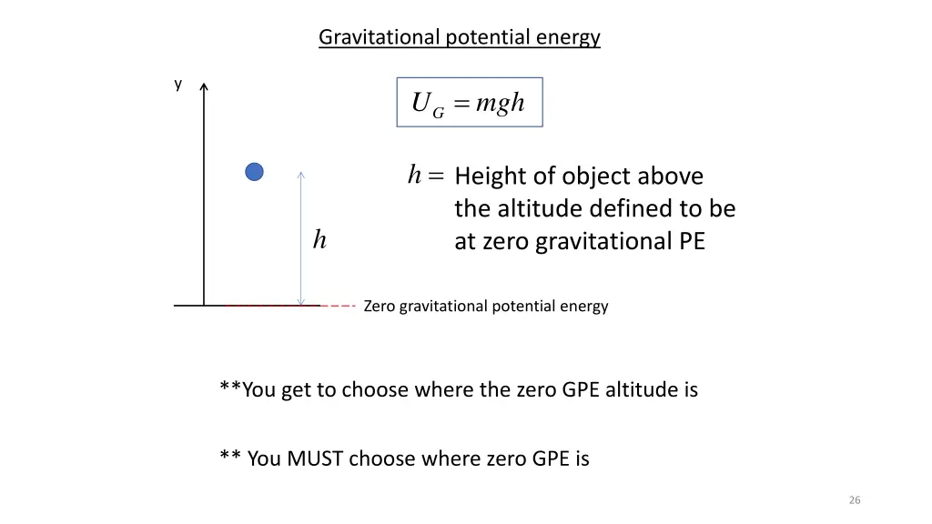 gravitational potential energy
