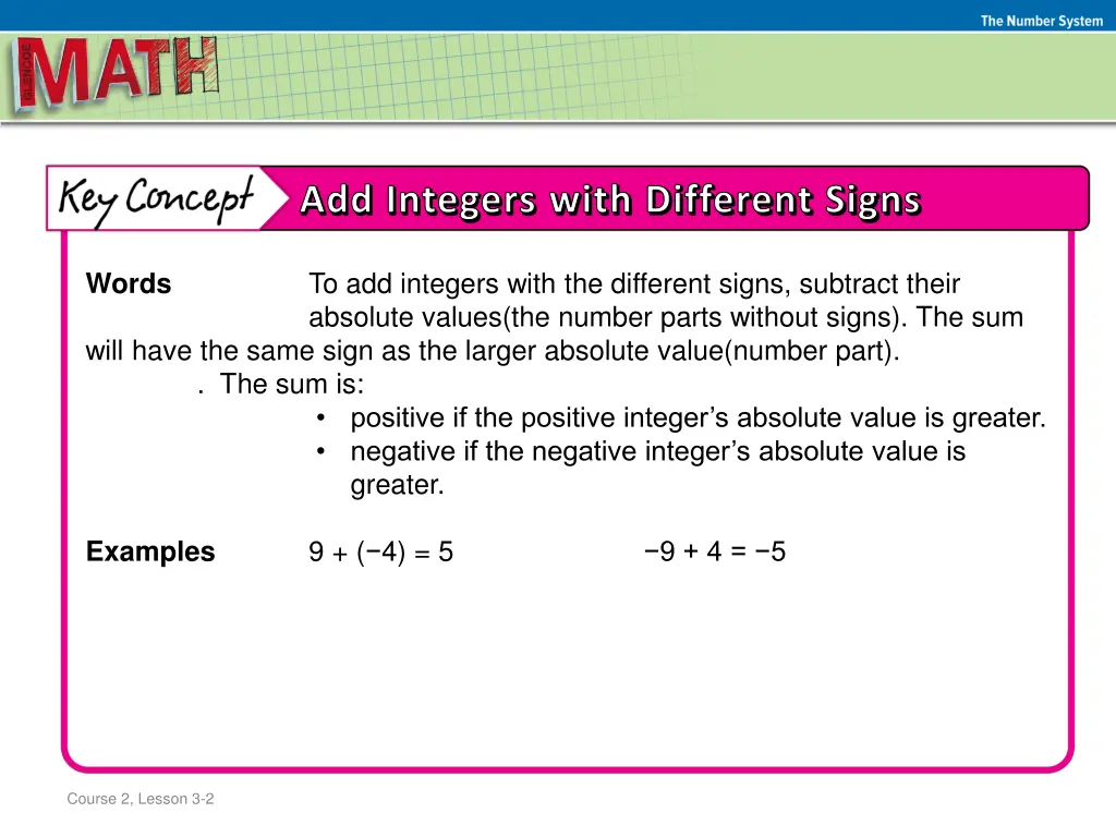 the number system 4
