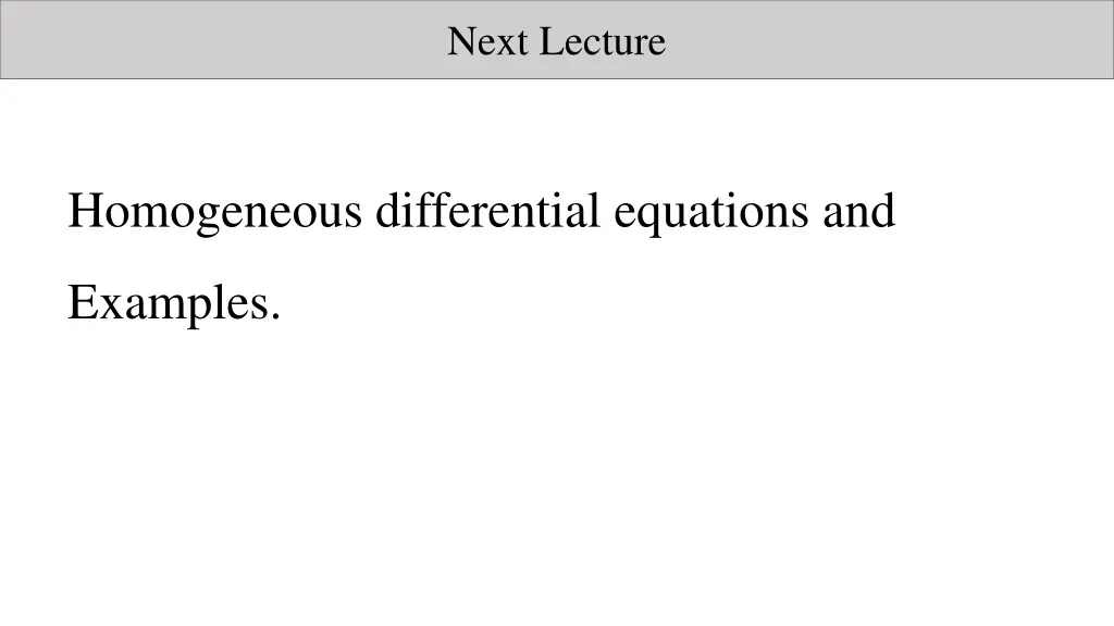 next lecture