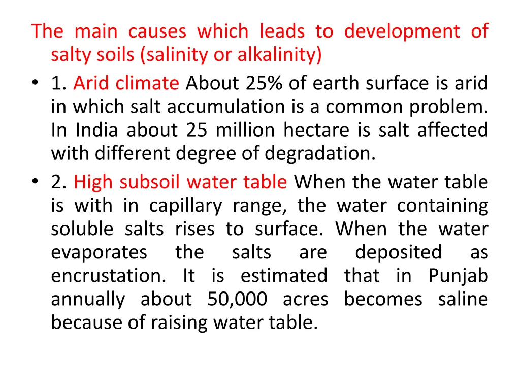the main causes which leads to development