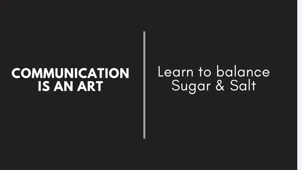communication is an art
