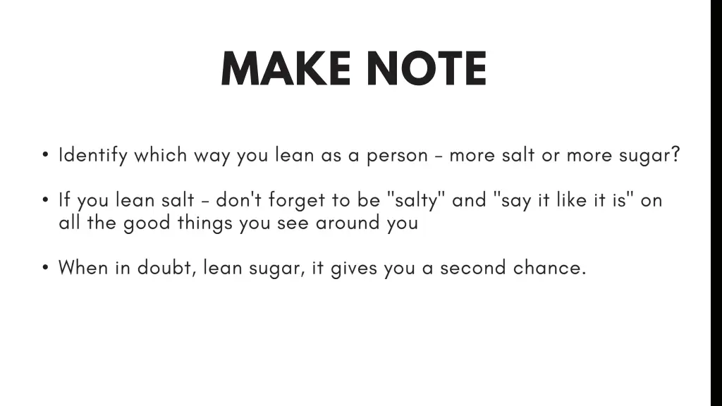 make note
